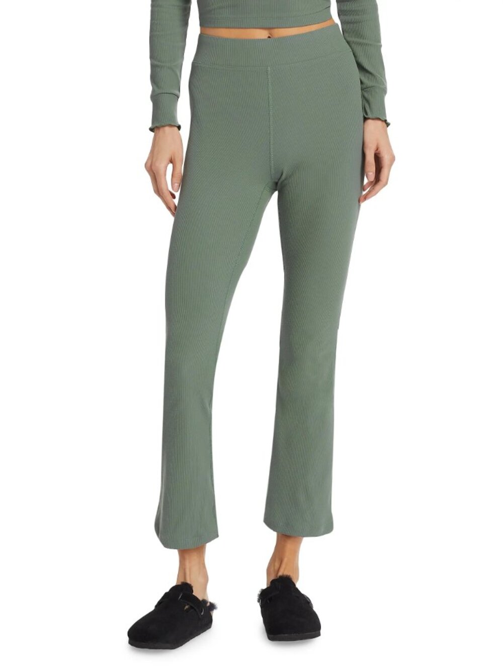 Outdoor Voices Superform Ribbed Kick-Flared Pants